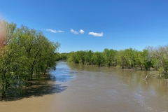 Sangamon River -- high water at end of April 2020
